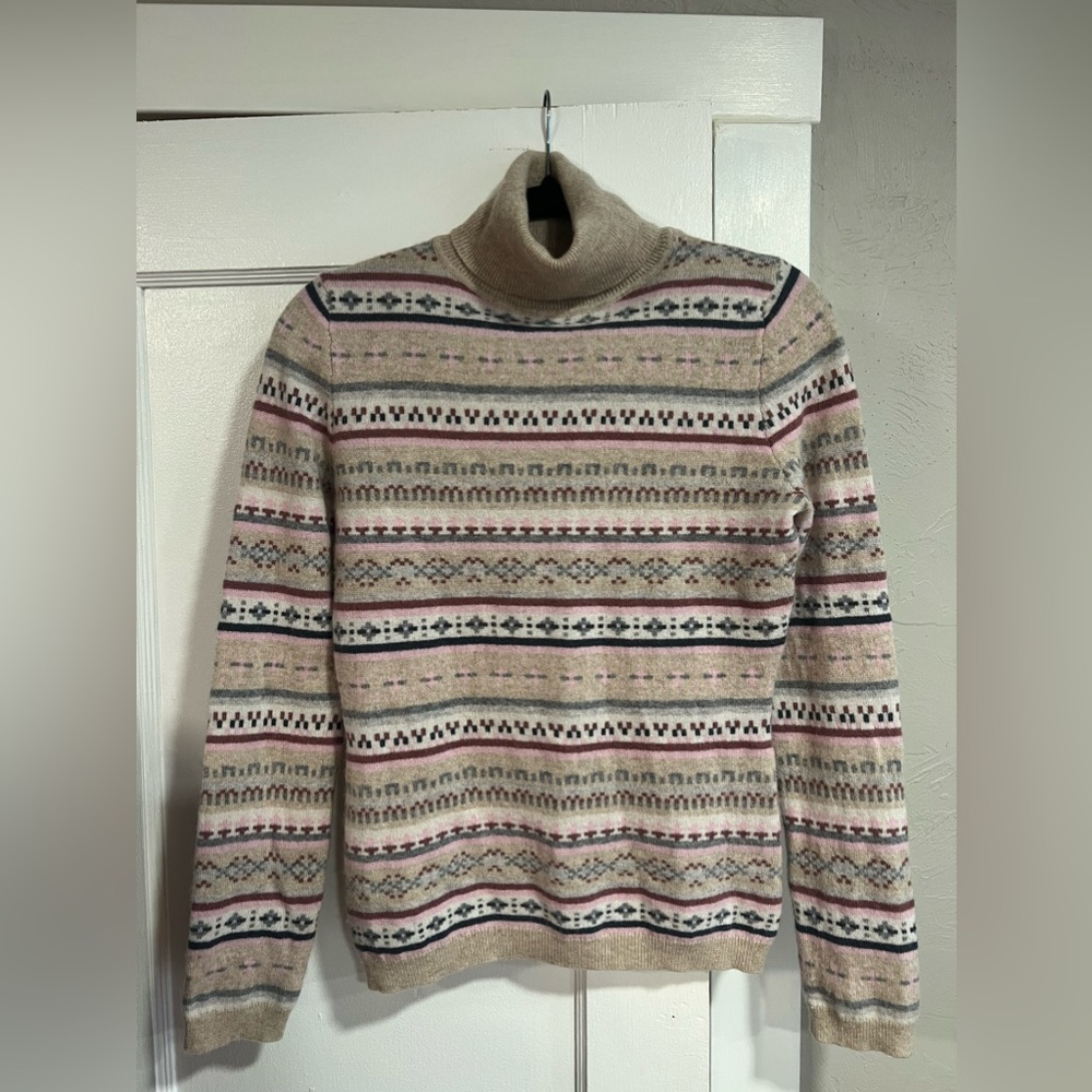 Garnet Hill 100% Cashmere Turtleneck